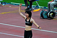 我孫子 智美選手が棒高跳びで4m40の日本新記録を樹立 ロンドンオリンピック陸上日本代表に決定 チャレンジの軌跡 公益財団法人 ヤマハ発動機スポーツ振興財団