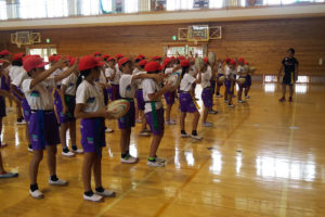 はじめてのタグラグビー教室 Vol.1 掛川市立横須賀小学校