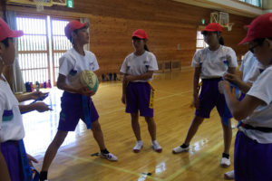 はじめてのタグラグビー教室 Vol.1 掛川市立横須賀小学校