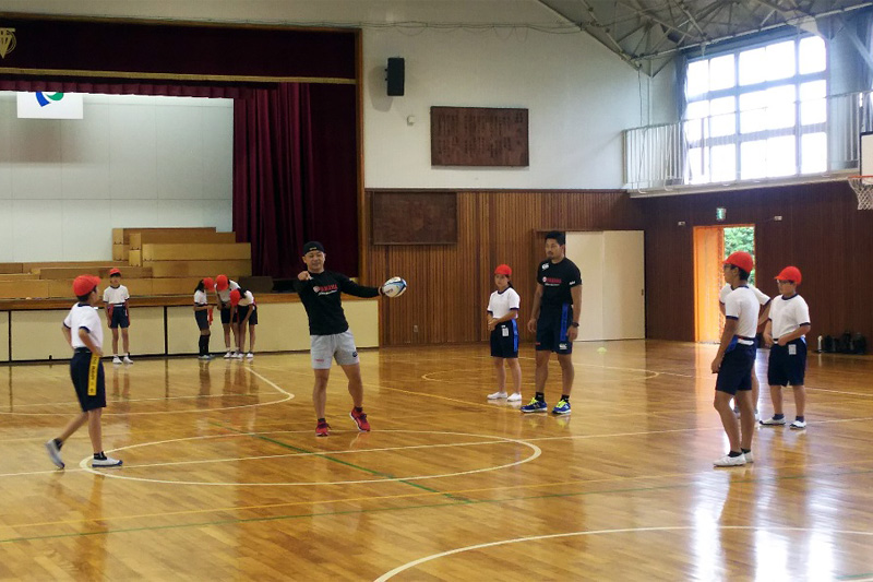 はじめてのタグラグビー教室 Vol.2 磐田市立磐田西小学校
