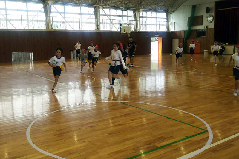 はじめてのタグラグビー教室 Vol.2 磐田市立磐田西小学校