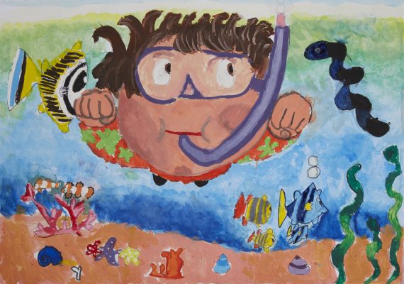 2023年度（第35回） 全国児童 自然体験絵画コンテスト 日本海洋レジャー安全・振興協会会長賞