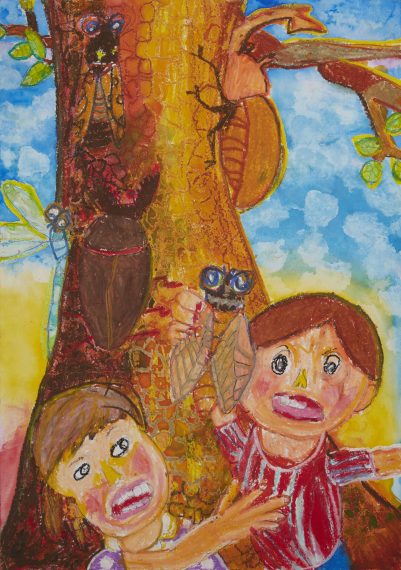 2023年度（第35回） 全国児童 自然体験絵画コンテスト 低学年部門 銀賞