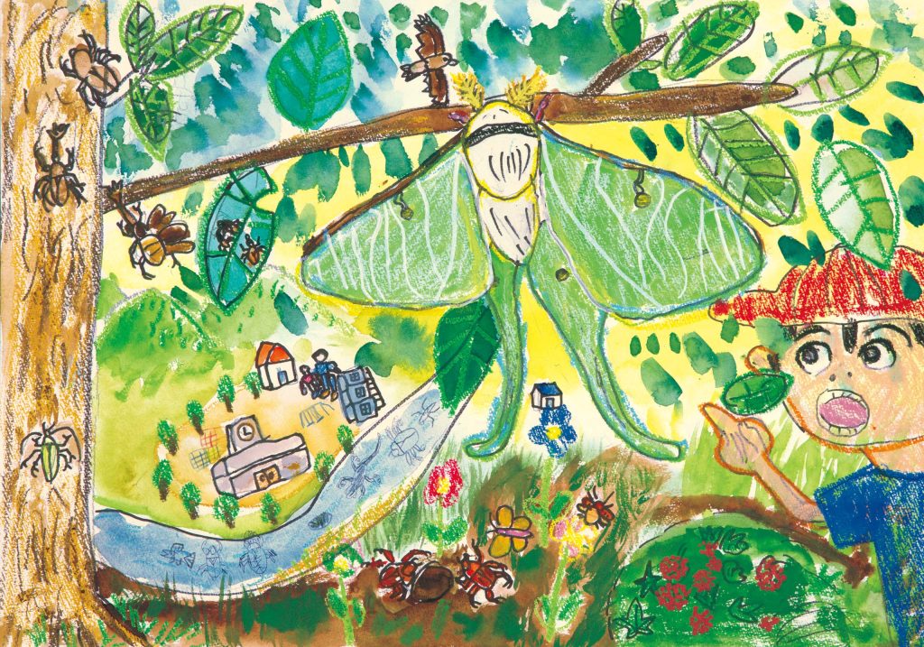 第36回「全国児童 自然体験絵画コンテスト」環境大臣賞