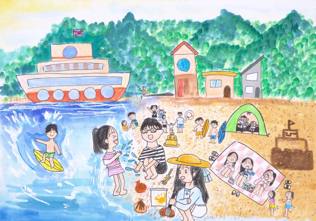 第36回「全国児童 自然体験絵画コンテスト」日本海洋レジャー安全・振興協会 会長賞