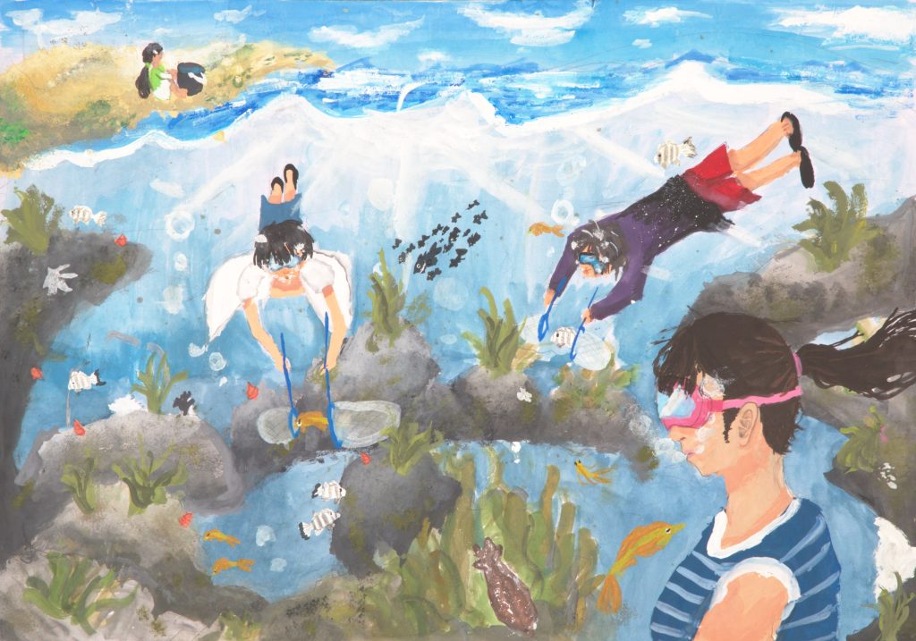 第36回「全国児童 自然体験絵画コンテスト」YMFS特別賞(千足耕一理事選)